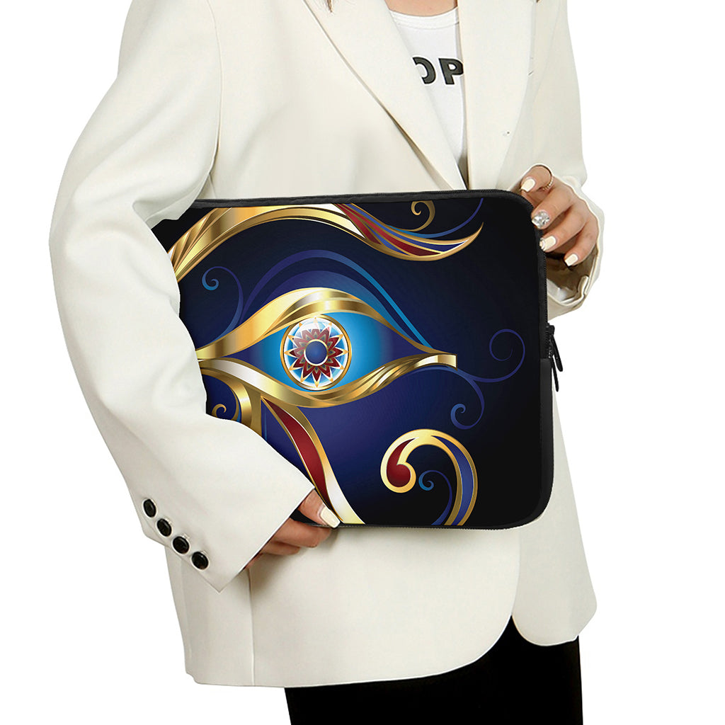Eye Of Horus Amulet Print Laptop Sleeve