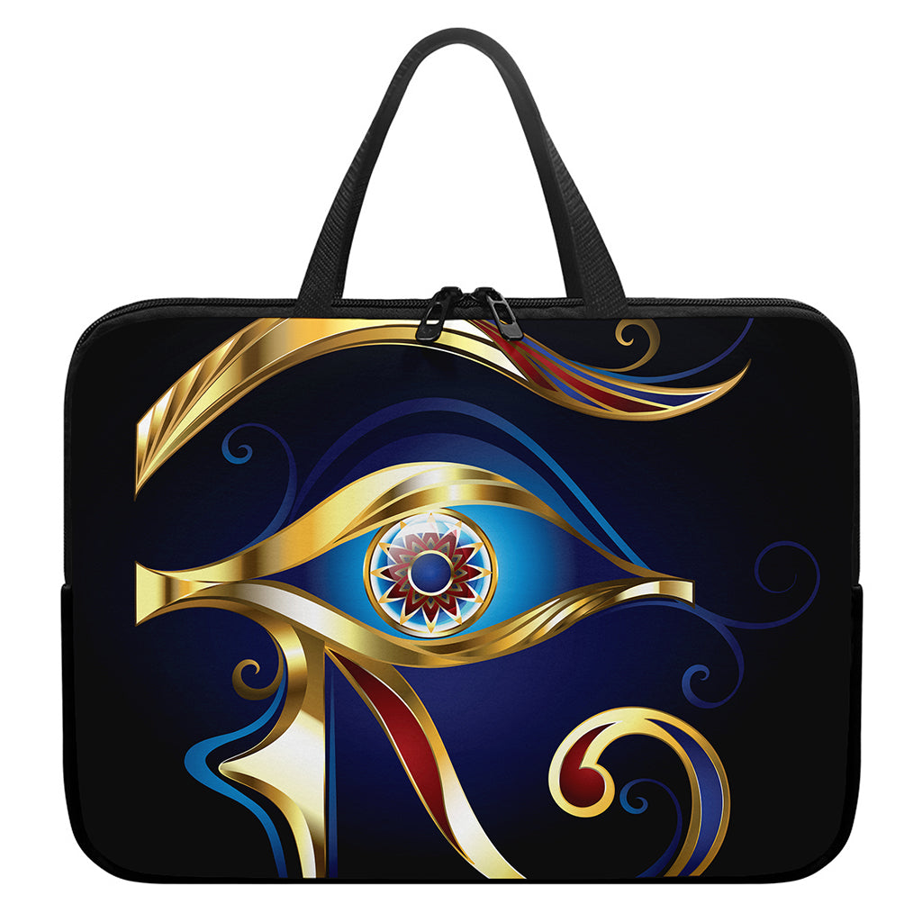Eye Of Horus Amulet Print Laptop Sleeve With Handle