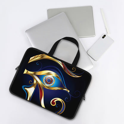 Eye Of Horus Amulet Print Laptop Sleeve With Handle