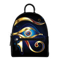 Eye Of Horus Amulet Print Leather Backpack