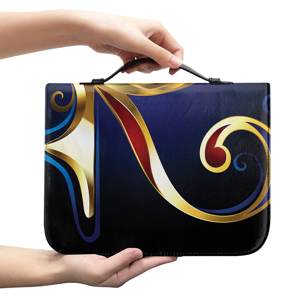 Eye Of Horus Amulet Print Leather Bible Cover