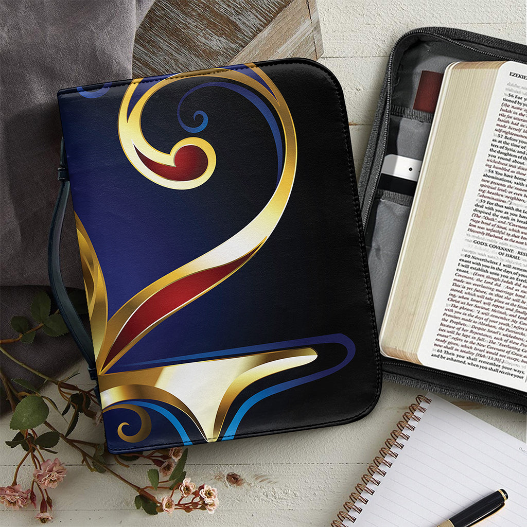 Eye Of Horus Amulet Print Leather Bible Cover