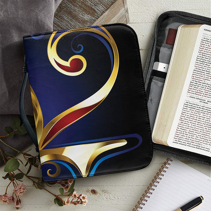 Eye Of Horus Amulet Print Leather Bible Cover