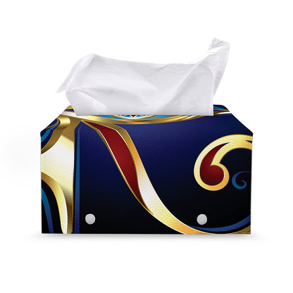 Eye Of Horus Amulet Print Leather Tissue Box Cover