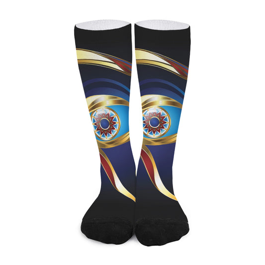 Eye Of Horus Amulet Print Long Socks