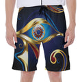 Eye Of Horus Amulet Print Men's Beach Shorts