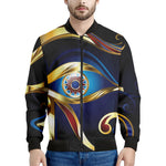 Eye Of Horus Amulet Print Men's Bomber Jacket