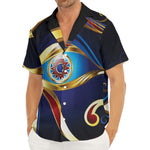 Eye Of Horus Amulet Print Men's Deep V-Neck Shirt