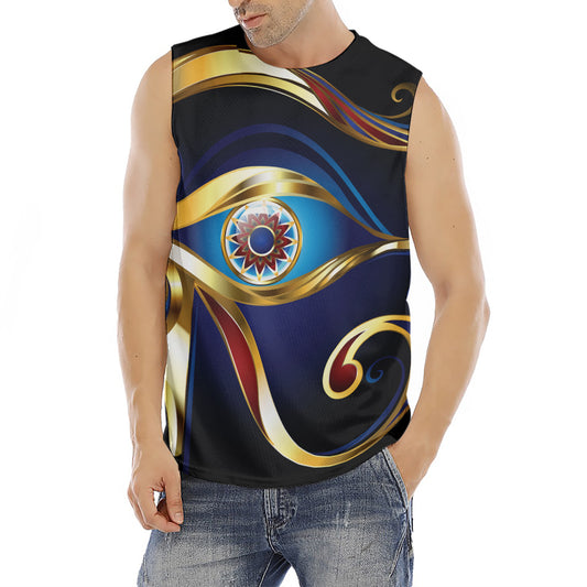 Eye Of Horus Amulet Print Men's Fitness Tank Top