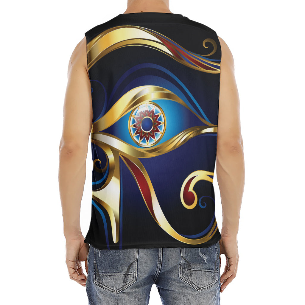 Eye Of Horus Amulet Print Men's Fitness Tank Top