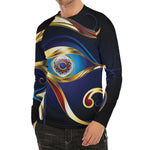 Eye Of Horus Amulet Print Men's Long Sleeve Rash Guard