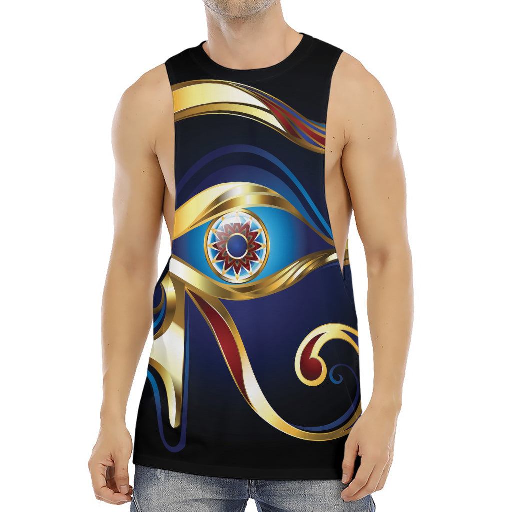 Eye Of Horus Amulet Print Men's Muscle Tank Top