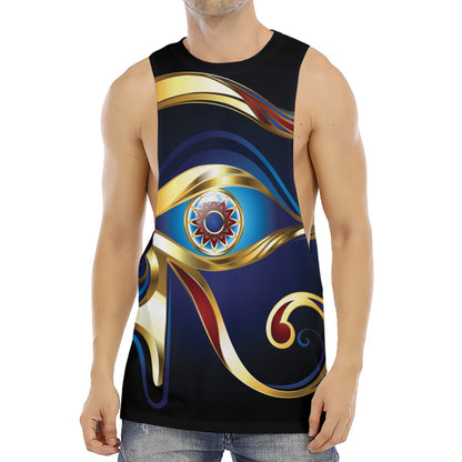 Eye Of Horus Amulet Print Men's Muscle Tank Top