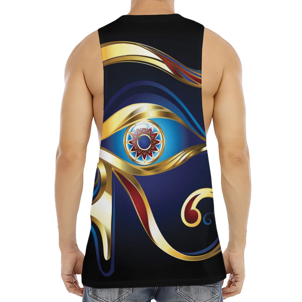 Eye Of Horus Amulet Print Men's Muscle Tank Top