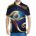 Eye Of Horus Amulet Print Men's Polo Shirt