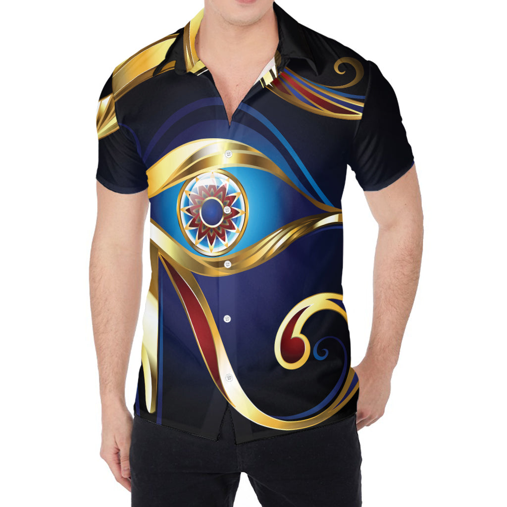 Eye Of Horus Amulet Print Men's Shirt