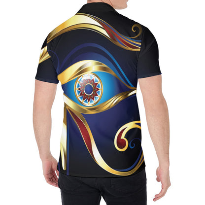 Eye Of Horus Amulet Print Men's Shirt