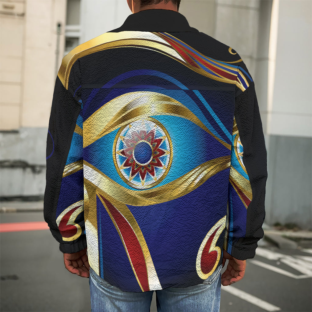 Eye Of Horus Amulet Print Men's Shirt Jacket