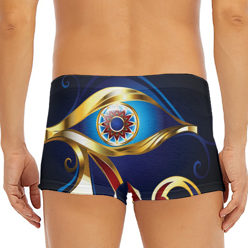 Eye Of Horus Amulet Print Men's Short Boxer Briefs