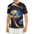 Eye Of Horus Amulet Print Men's Short Sleeve Rash Guard