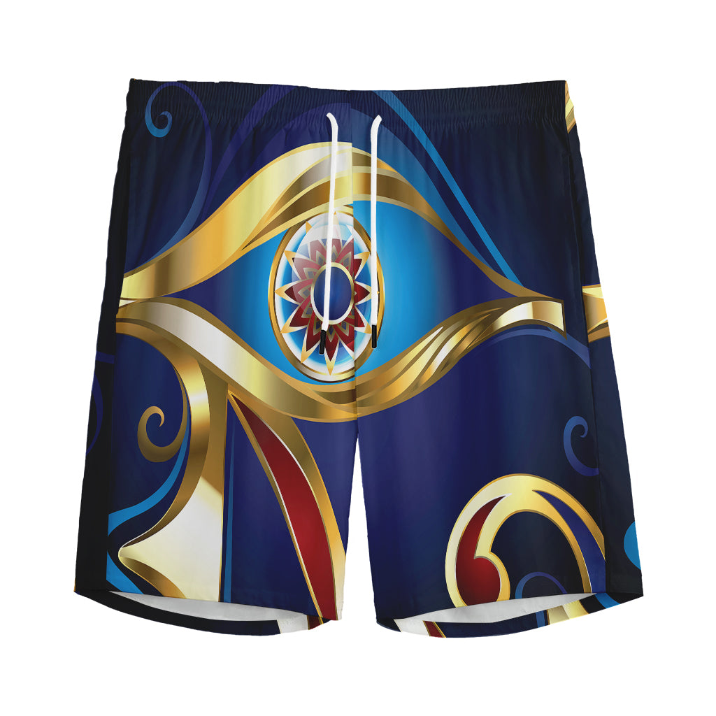 Eye Of Horus Amulet Print Men's Sports Shorts