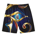 Eye Of Horus Amulet Print Men's Swim Trunks