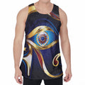 Eye Of Horus Amulet Print Men's Velvet Tank Top