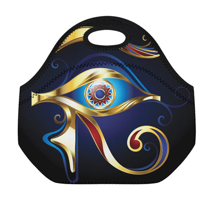 Eye Of Horus Amulet Print Neoprene Lunch Bag