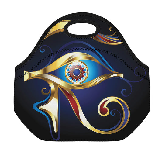 Eye Of Horus Amulet Print Neoprene Lunch Bag
