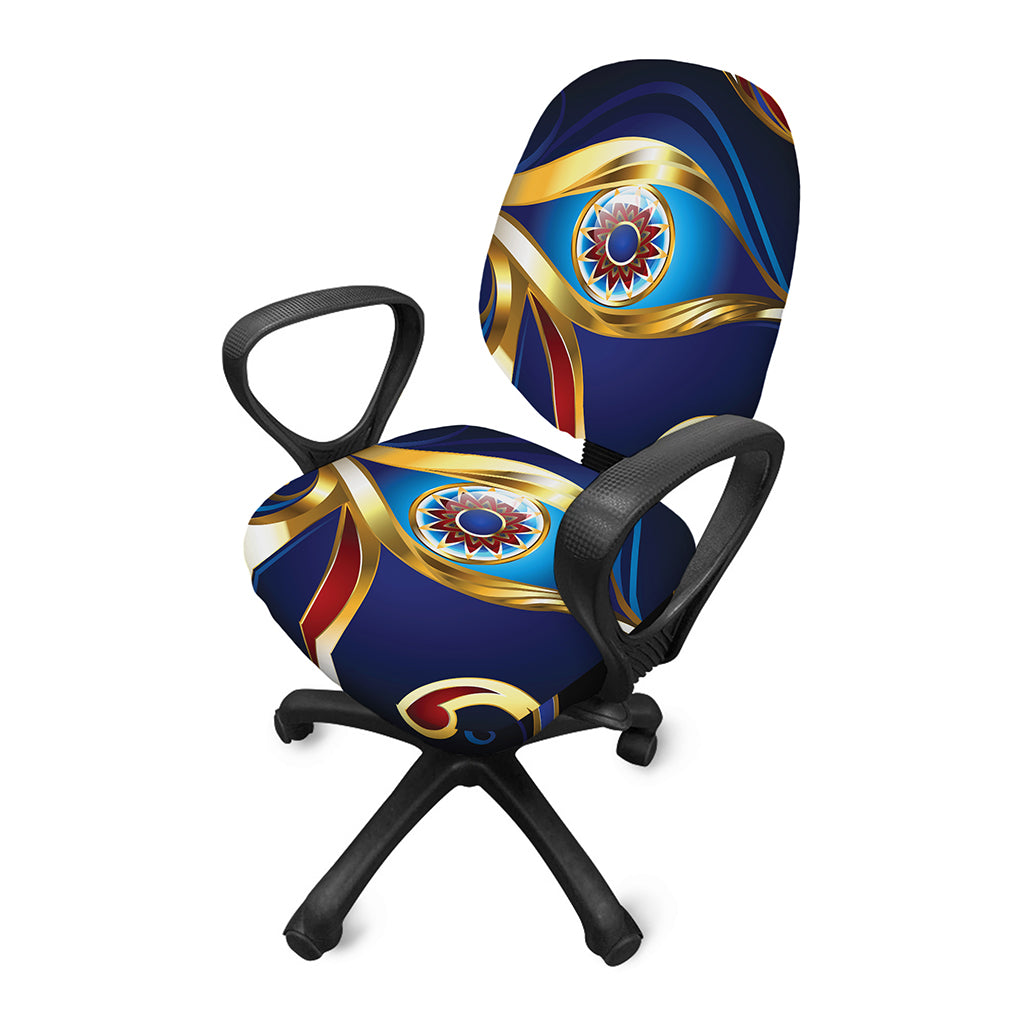 Eye Of Horus Amulet Print Office Chair Cover