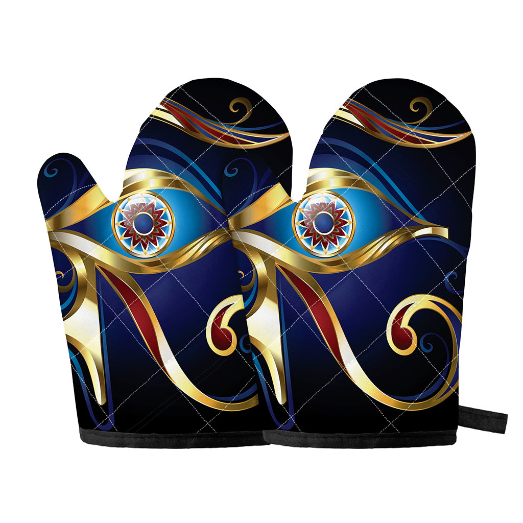 Eye Of Horus Amulet Print Oven Mitts