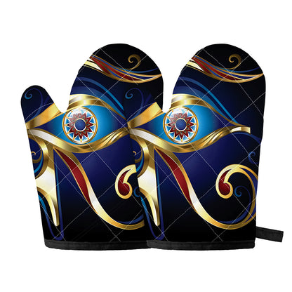 Eye Of Horus Amulet Print Oven Mitts