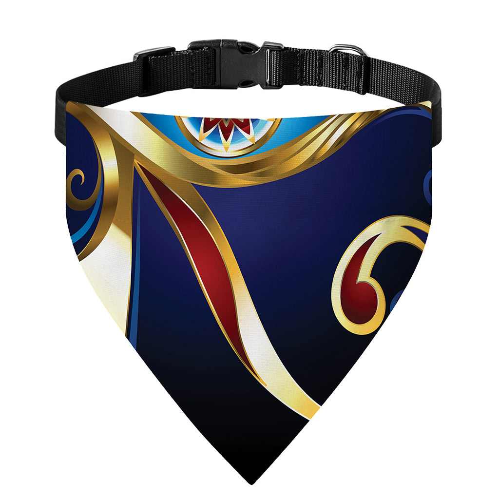 Eye Of Horus Amulet Print Over The Collar Dog Bandana