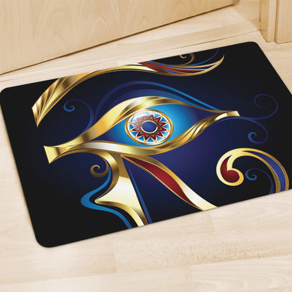 Eye Of Horus Amulet Print Polyester Doormat