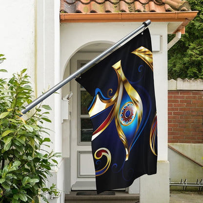 Eye Of Horus Amulet Print Polyester Flag