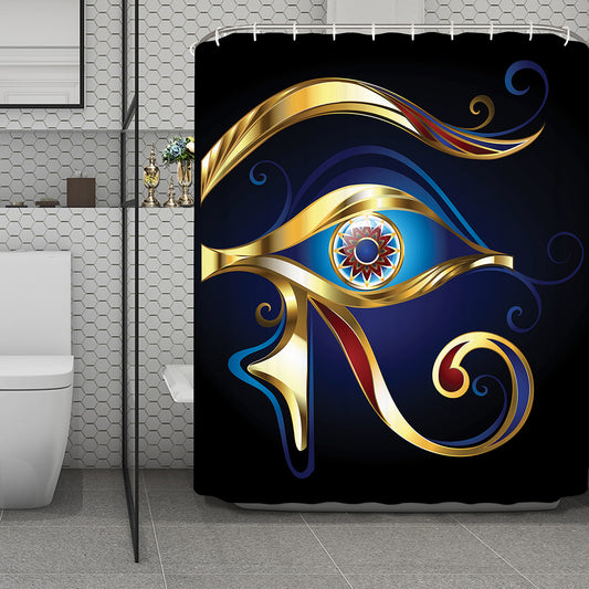 Eye Of Horus Amulet Print Polyester Shower Curtain