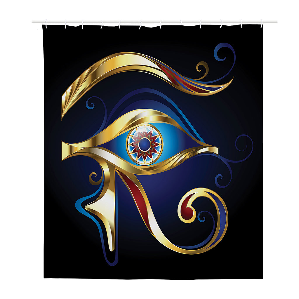 Eye Of Horus Amulet Print Polyester Shower Curtain