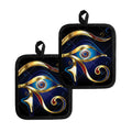 Eye Of Horus Amulet Print Pot Holders