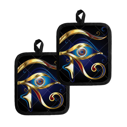 Eye Of Horus Amulet Print Pot Holders