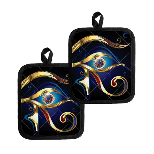 Eye Of Horus Amulet Print Pot Holders