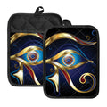 Eye Of Horus Amulet Print Pot Holders With Pocket