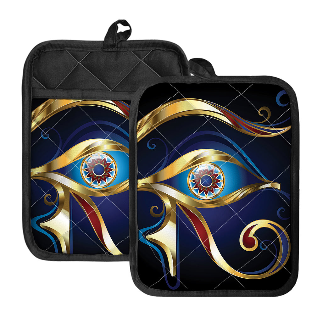 Eye Of Horus Amulet Print Pot Holders With Pocket