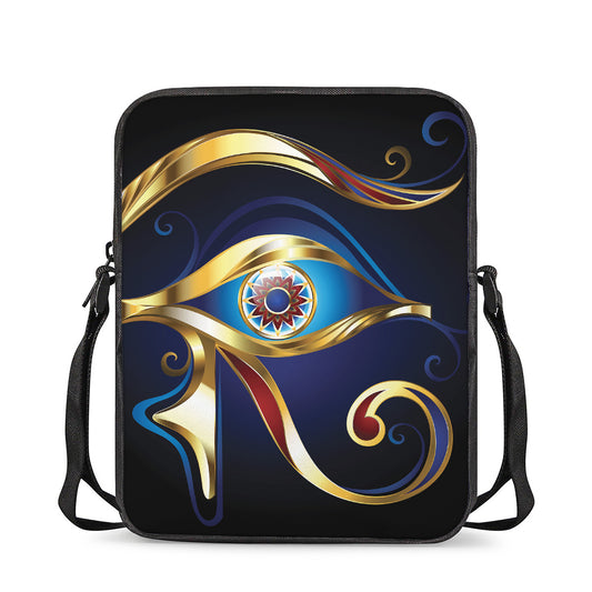 Eye Of Horus Amulet Print Rectangular Crossbody Bag