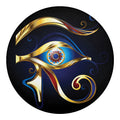 Eye Of Horus Amulet Print Round Blanket