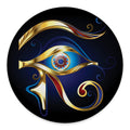 Eye Of Horus Amulet Print Round Floor Mat