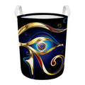 Eye Of Horus Amulet Print Round Laundry Basket