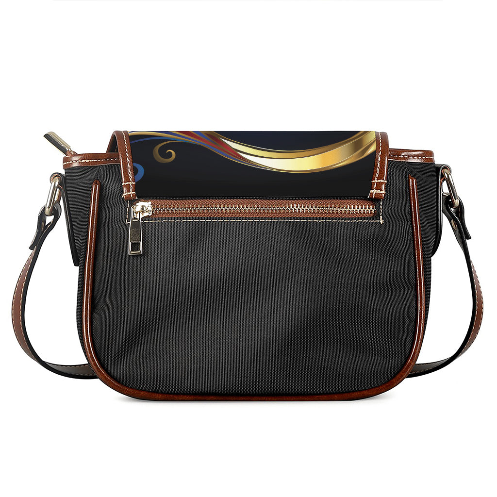 Eye Of Horus Amulet Print Saddle Bag