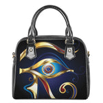Eye Of Horus Amulet Print Shoulder Handbag