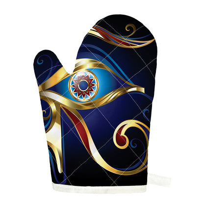 Eye Of Horus Amulet Print Single Oven Mitt