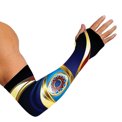 Eye Of Horus Amulet Print Sun Protection Arm Sleeves